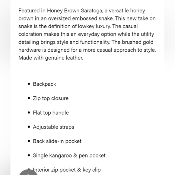 🔹️ BRAHMIN  🔹️Chelcy cayenne taos Melbourne Genuine  Leather backpack ✨️🎒 - Picture 8 of 11